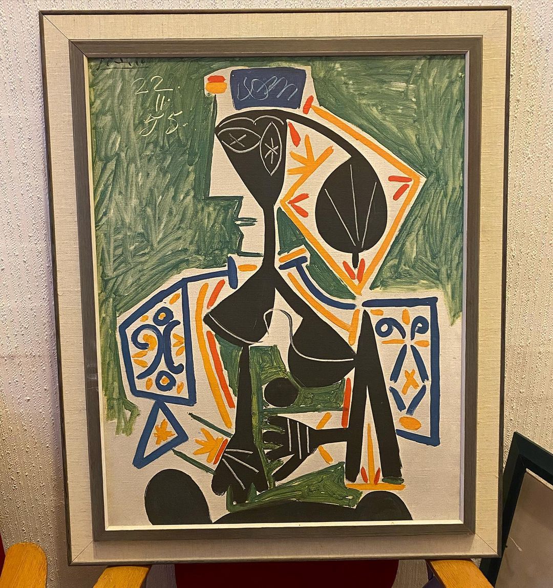 SåldMycket vacker numrerad stor kopia av Pablo Picassos ”Turkisk kvinna”. På duk… | 𝗼𝗿𝘂𝘀𝘁𝗮𝘁𝗲𝗿𝗯𝗿𝘂𝗸